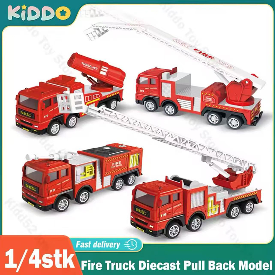 1pc-Alloy Fire Truck 1:32 Simu - Fire Escape Ladder บทวิจารณ์และราคา