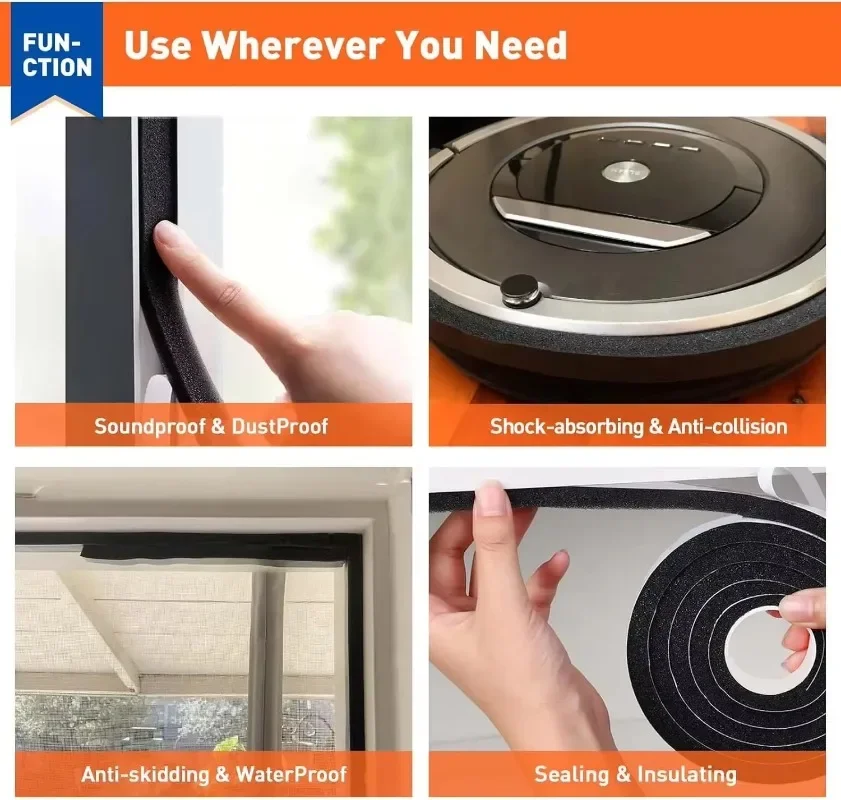 16pcs Resilience Seal Tape Sel - Window Lock Bar บทวิจารณ์และราคา