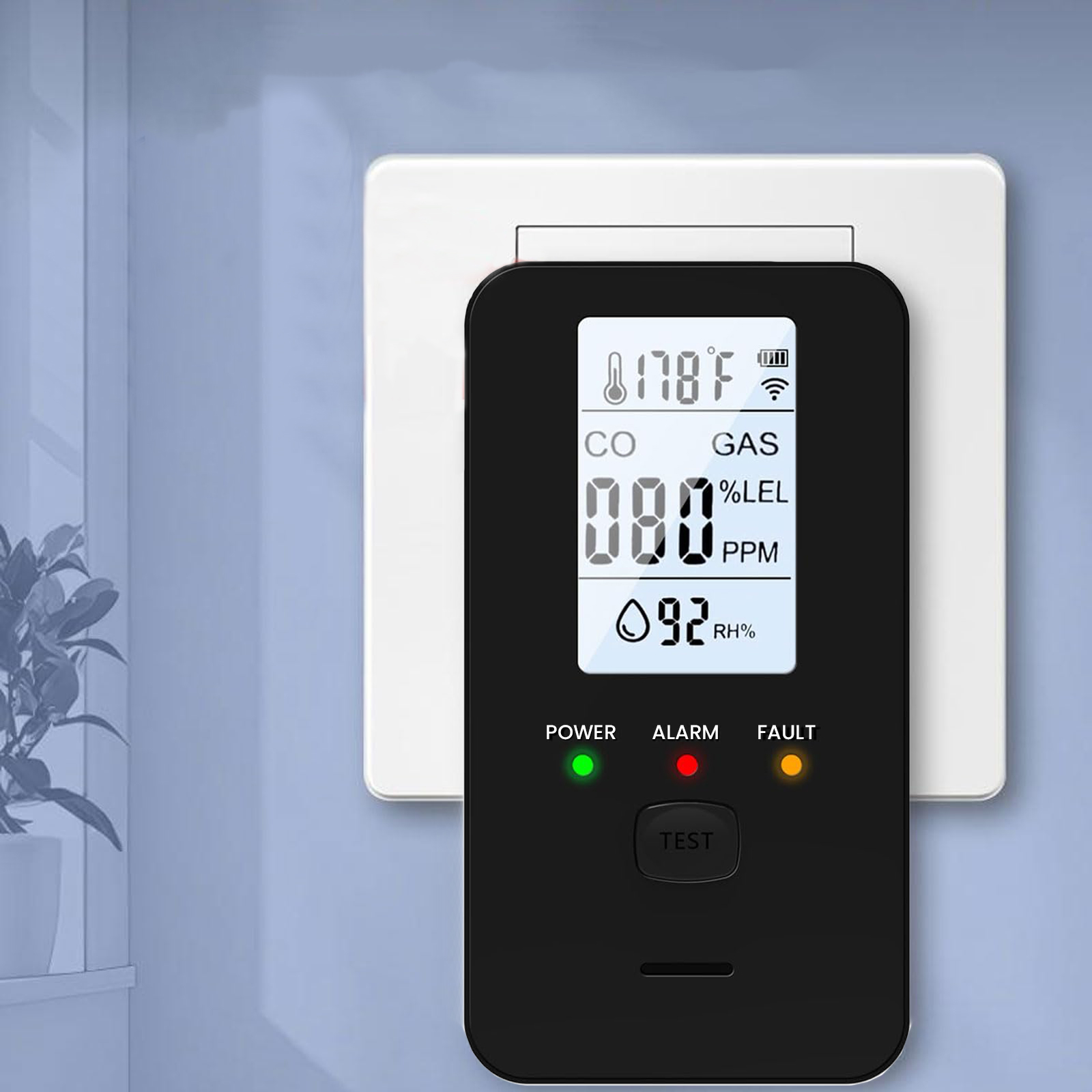 4-in-1 Gas & Carbon Monoxide D - Co Detector Plug บทวิจารณ์และราคา