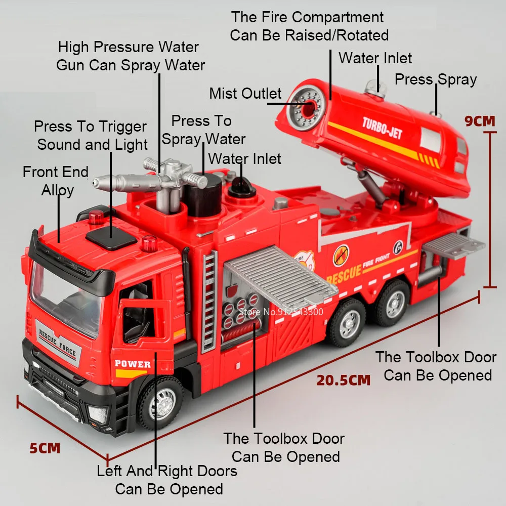 1:32 Scale Water Spray Fire Tr - Fire Escape Ladder บทวิจารณ์และราคา