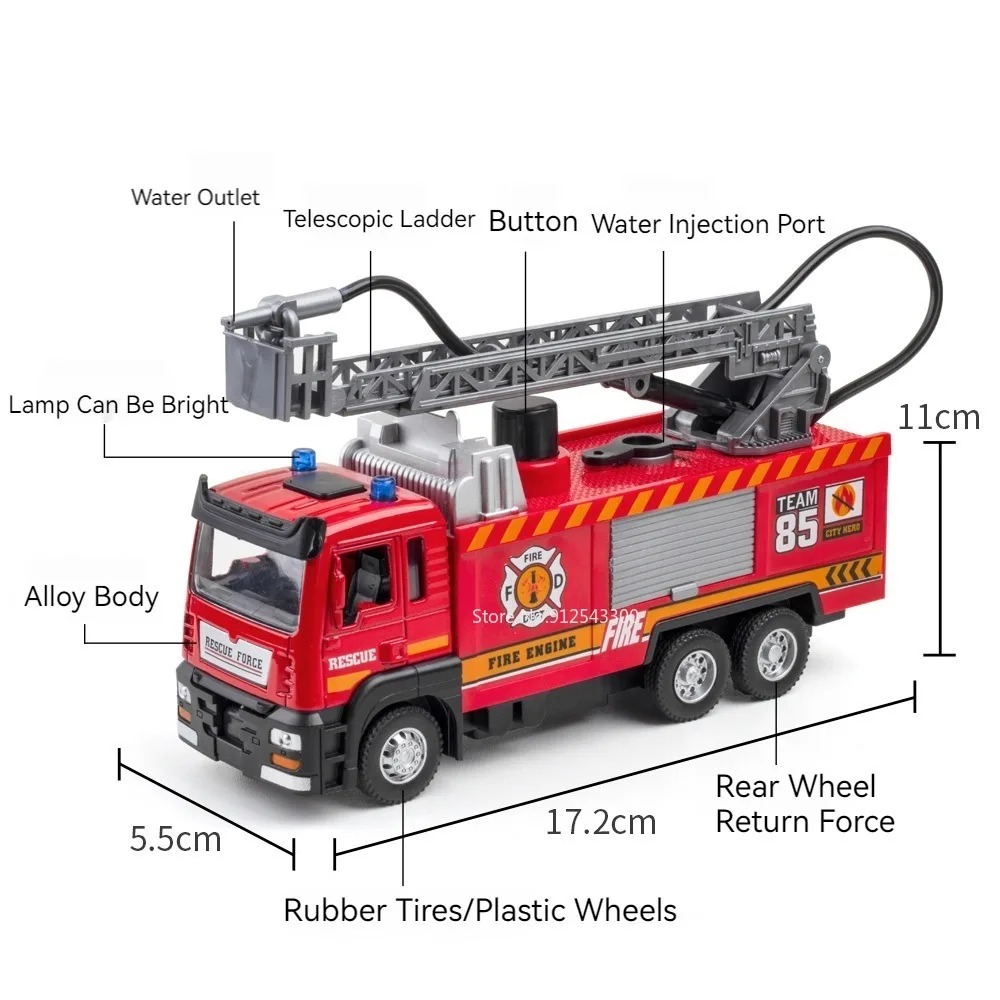 1:32 Scale Water Spray Fire Tr - Fire Escape Ladder บทวิจารณ์และราคา