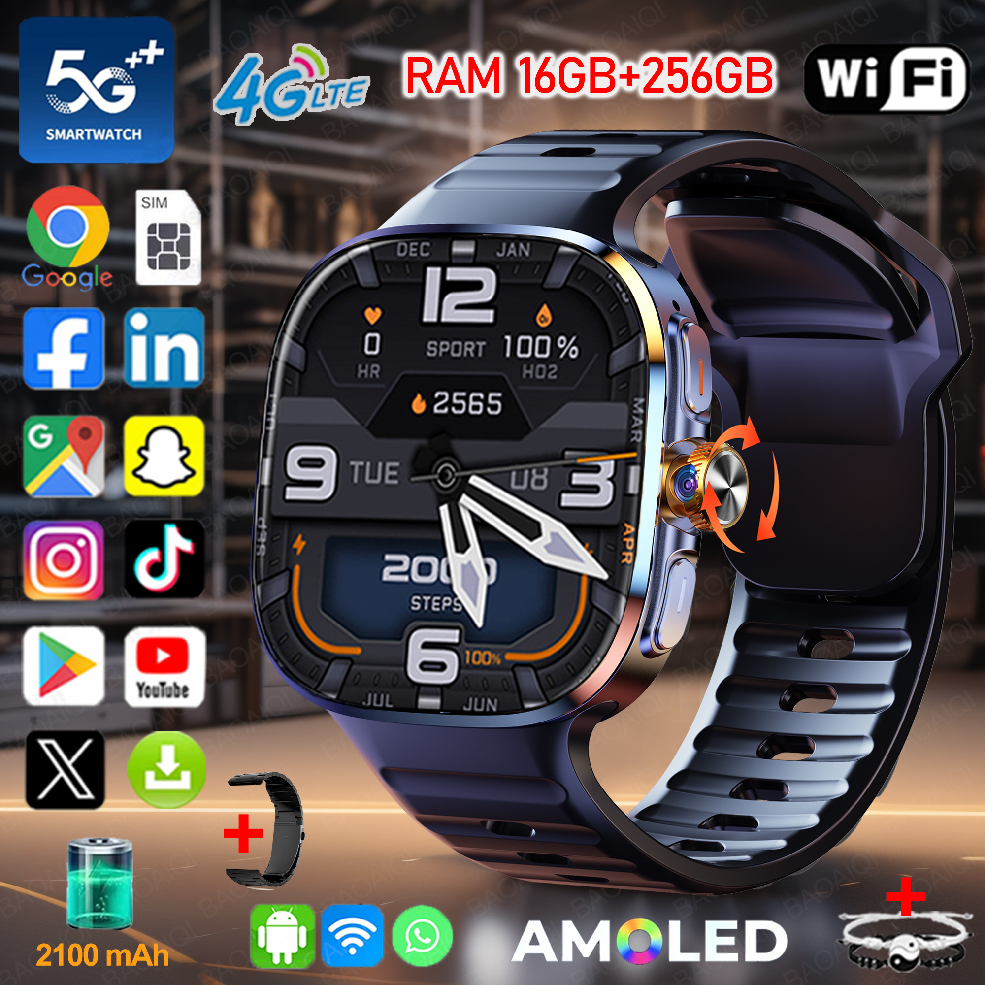 New Large Screen Smartwatch 4G - Window Lock Bar บทวิจารณ์และราคา