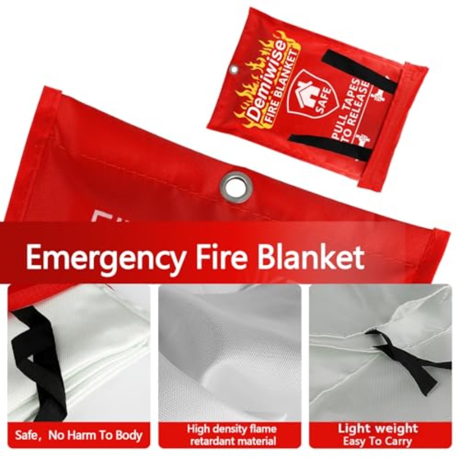 Fire Blankets for Home and Kit - Fire Blanket Kitchen บทวิจารณ์และราคา