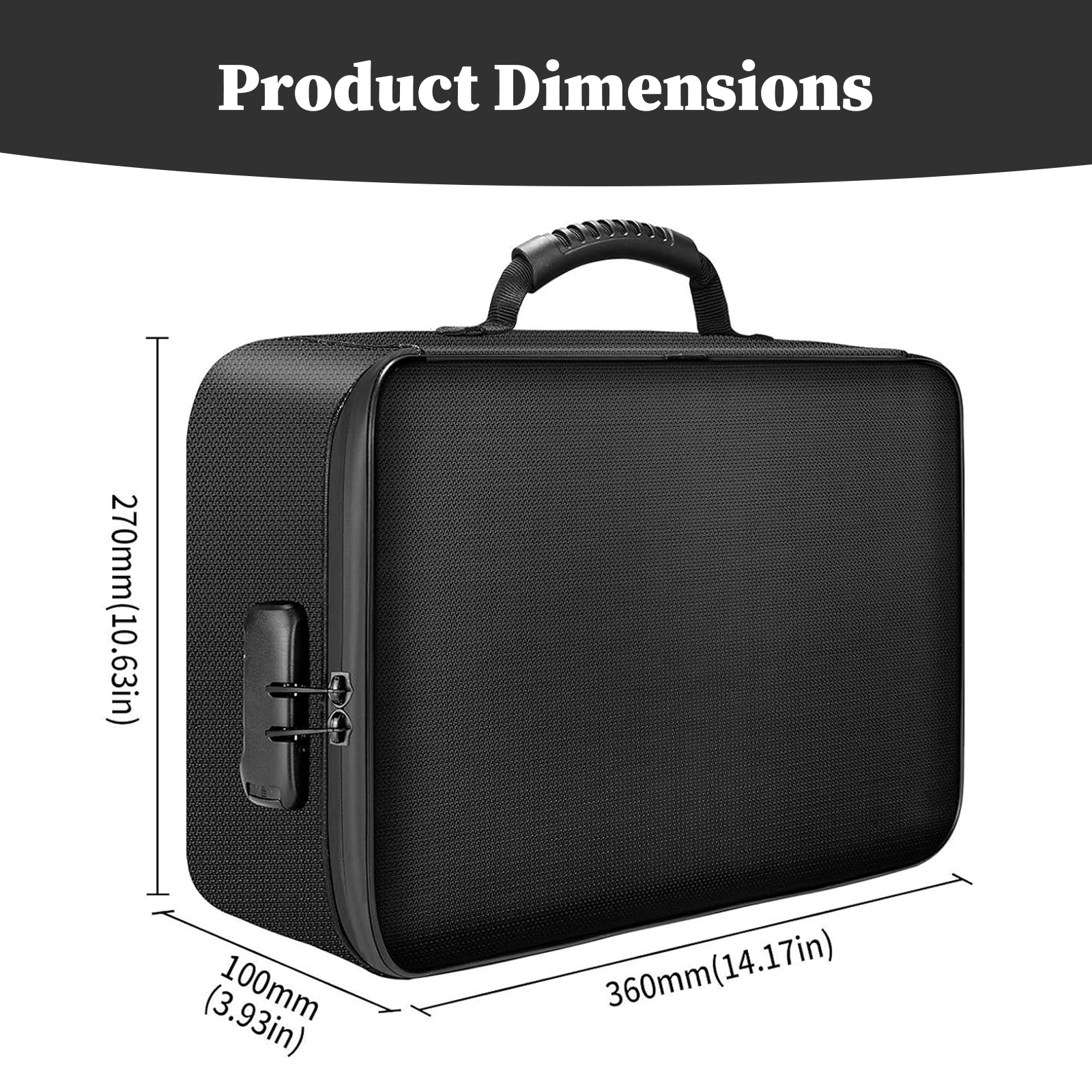 Fireproof Document Bag with Lo - Fire Safe Document บทวิจารณ์และราคา