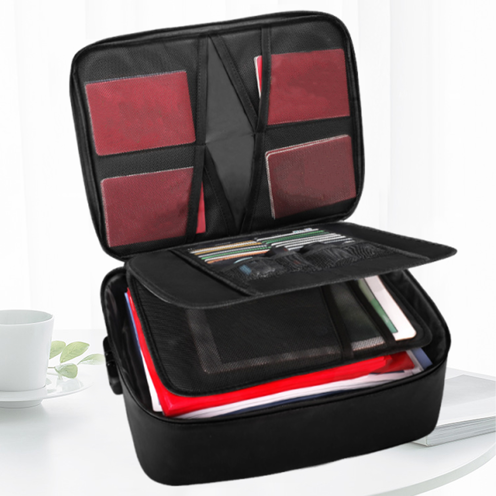 Fireproof Document Bag with Lo - Fire Safe Document บทวิจารณ์และราคา